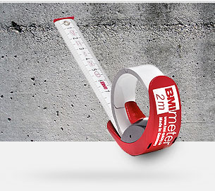 Bmi TwoCompt 8 m Measuring Tape Clear